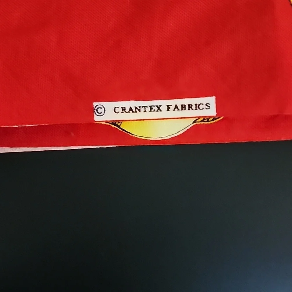Vibrant Red and Yellow Floral Curtains